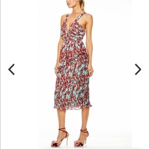 La Maison Talulah Superbloom pleated tiered mini dress